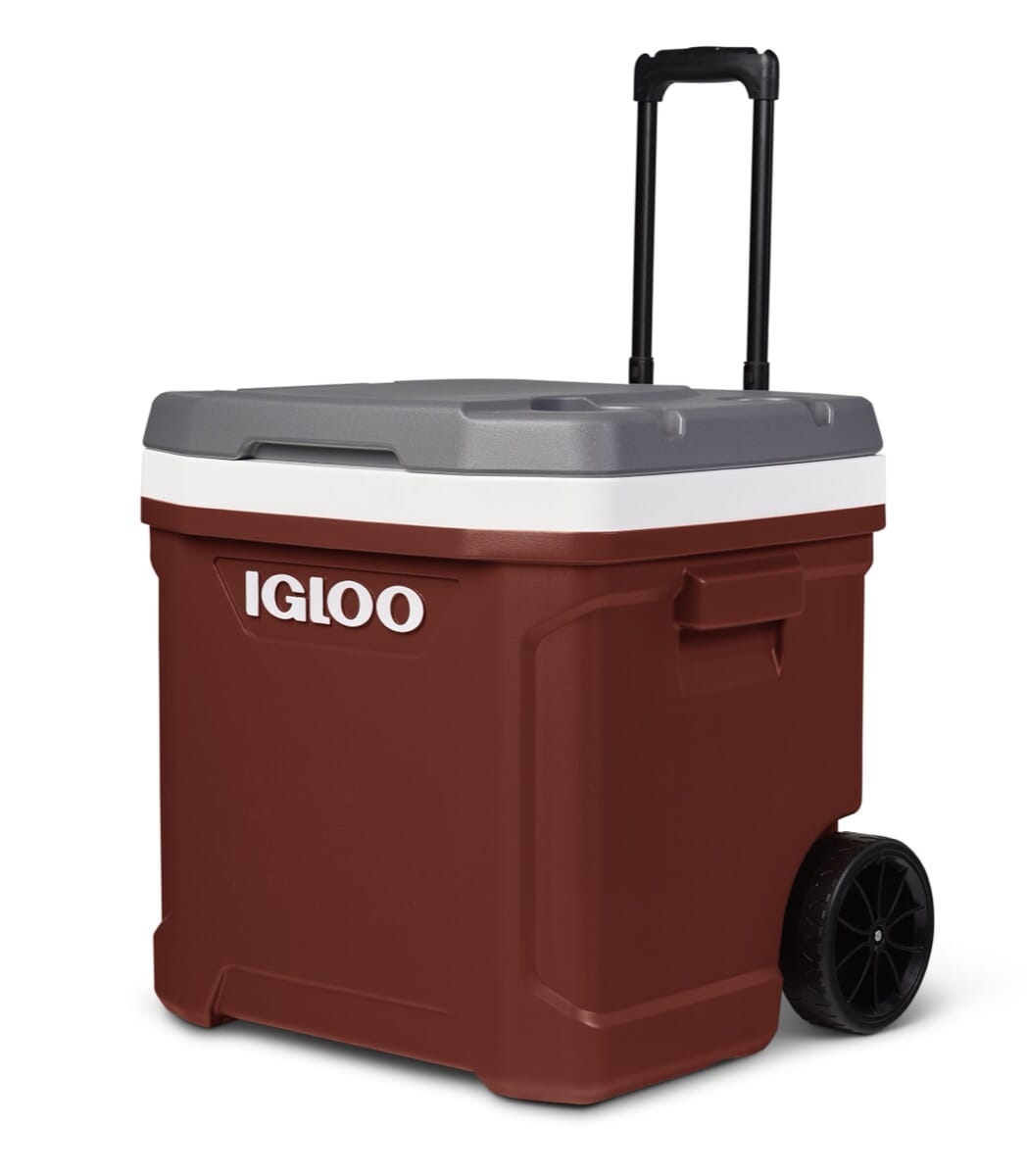 IGLOO-Latitude 60 Roller Cooler - Industrial Red /Meteorite