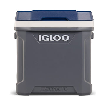 IGLOO - Maxcold Latitude 62 Roller Cooler  - Carbonite / 
Aegean Sea