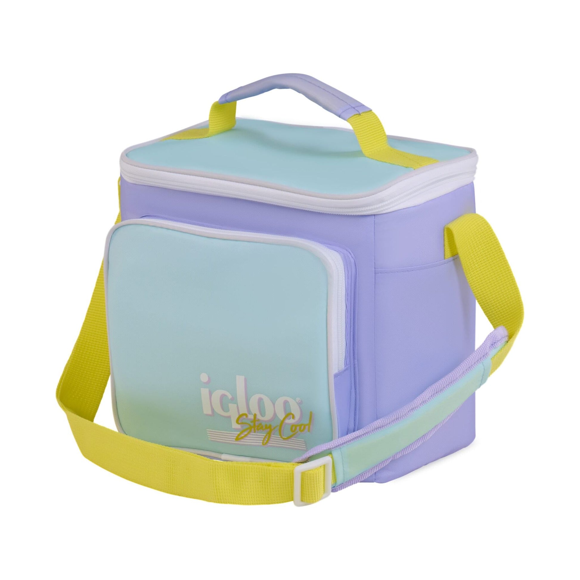 IGLOO - Retro Square Lunch Bag - Lilac