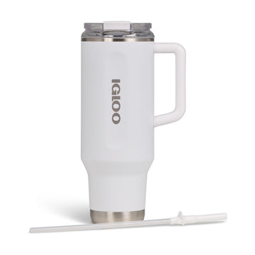 IGLOO - 40 OZ Stainless Steel Travel Mug  - White 